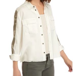 NWT Adyson Parker opal white camouflage shirt